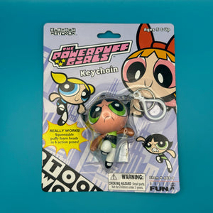 NIB 2000  : The Powerpuff Girls - Buttercup -  vintage keychain vintage charms for bag nostalgia vintage keychains y2k collectible - Bag Crap