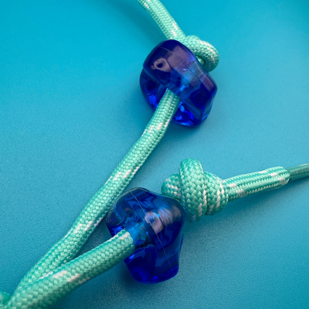 Pastel Chunky Beaded Paracord Bag Charms