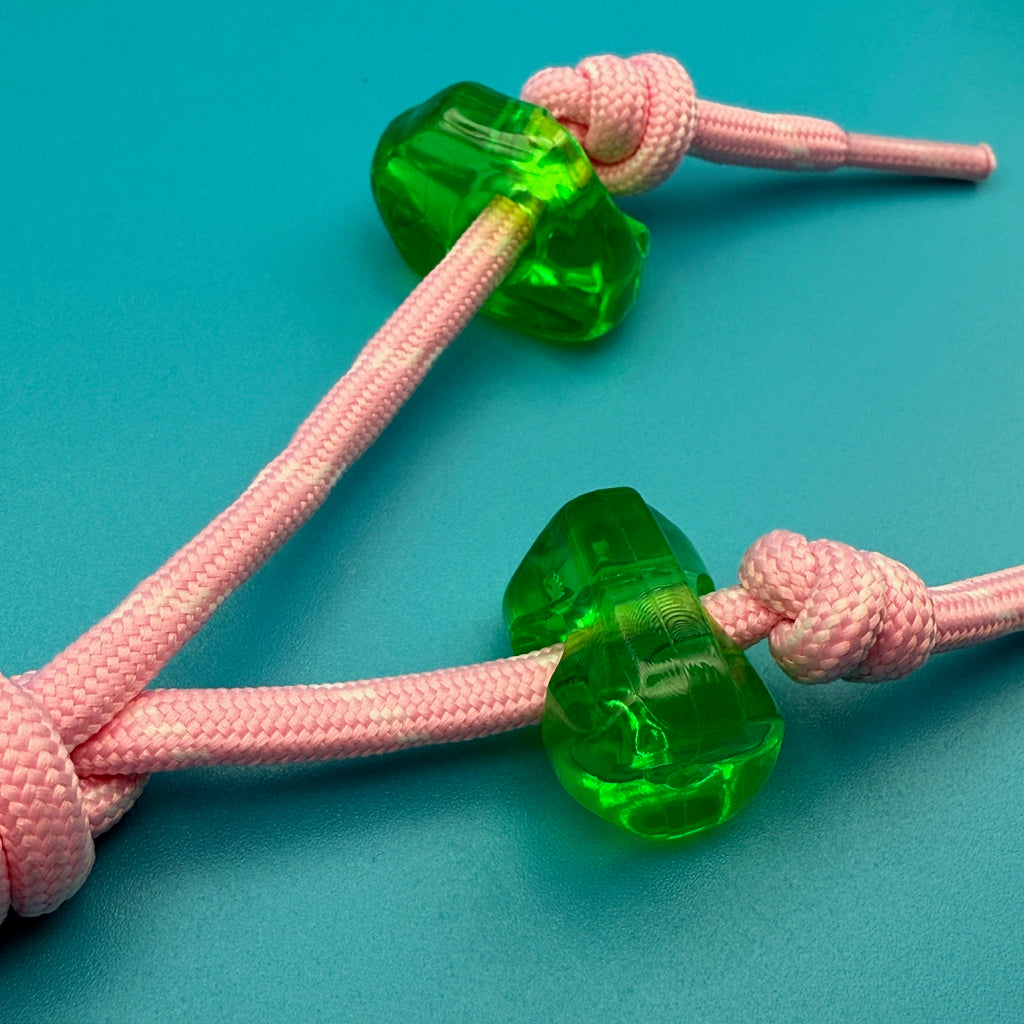 Pastel Chunky Beaded Paracord Bag Charms