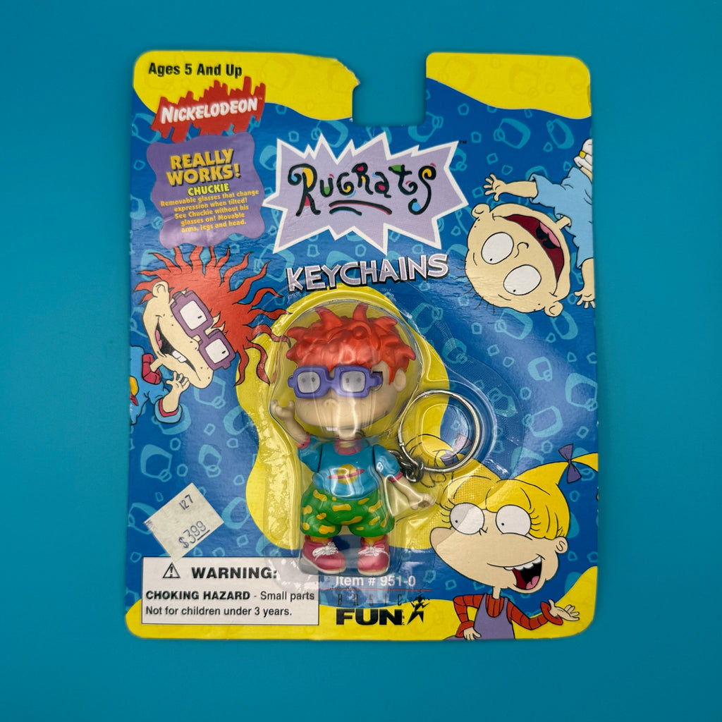 NIB 1997 Vintage Keychain: Rugrats - Chuckie Keychain