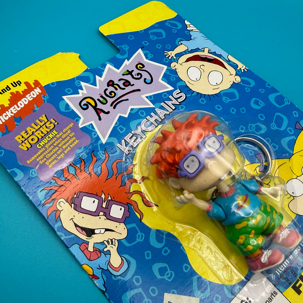NIB 1997 Vintage Keychain: Rugrats - Chuckie Keychain