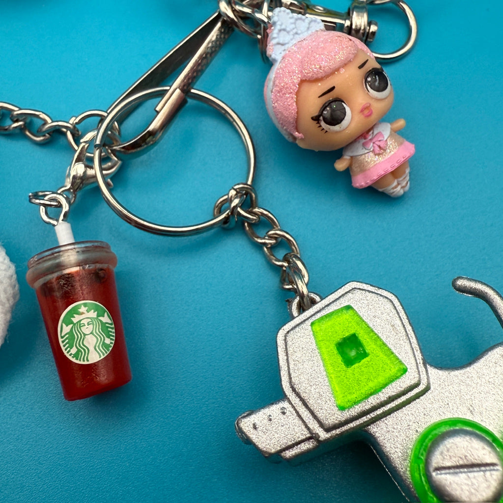 Retro Blue Sneaker Bag Charm Pack