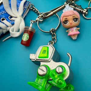 Retro Blue Sneaker   Pack - vintage bag charm packs nostalgia vintage y2k vintage keychain vintage charms for bag nostalgia vintage keychains y2k collectible - Bag Crap