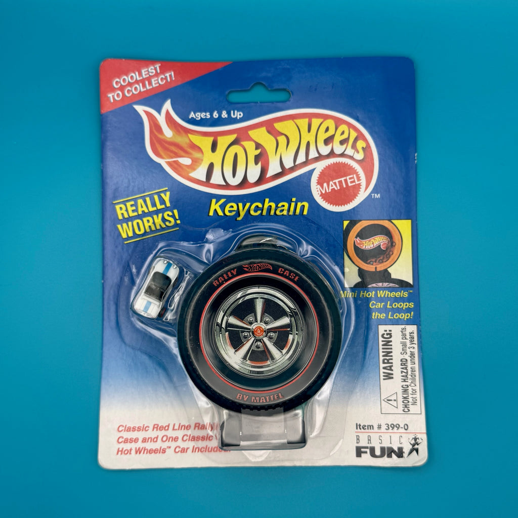 NIB 1999 Vintage Keychain: Hot Wheels Rally Case Keychain