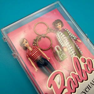 NIB 1995  s: Two Brunette Barbies with Accessories - barbie doll toy pink rare vintage keychain vintage charms for bag nostalgia vintage keychains y2k collectible - Bag Crap