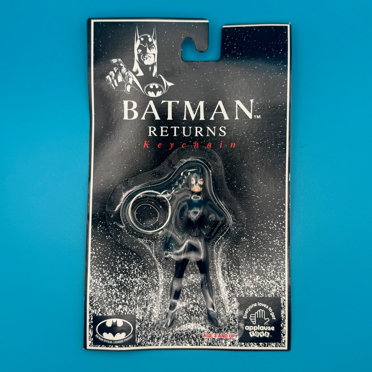 NIB 1992 Vintage Keychain: Batman Returns - Catwoman Keychain