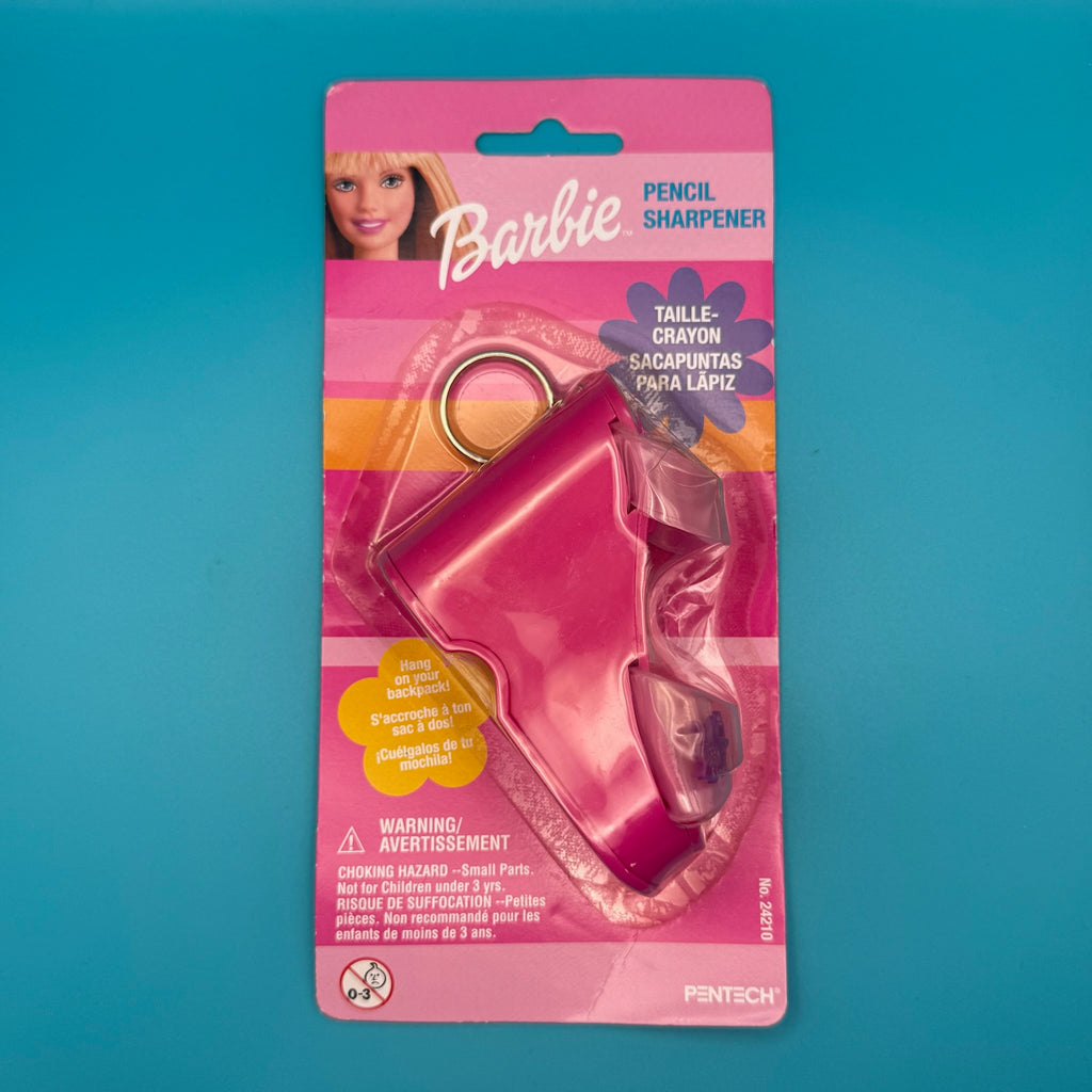 NIB 1999 Vintage Keychain: Mattel Jumbo Pink Barbie Shoe Keychain