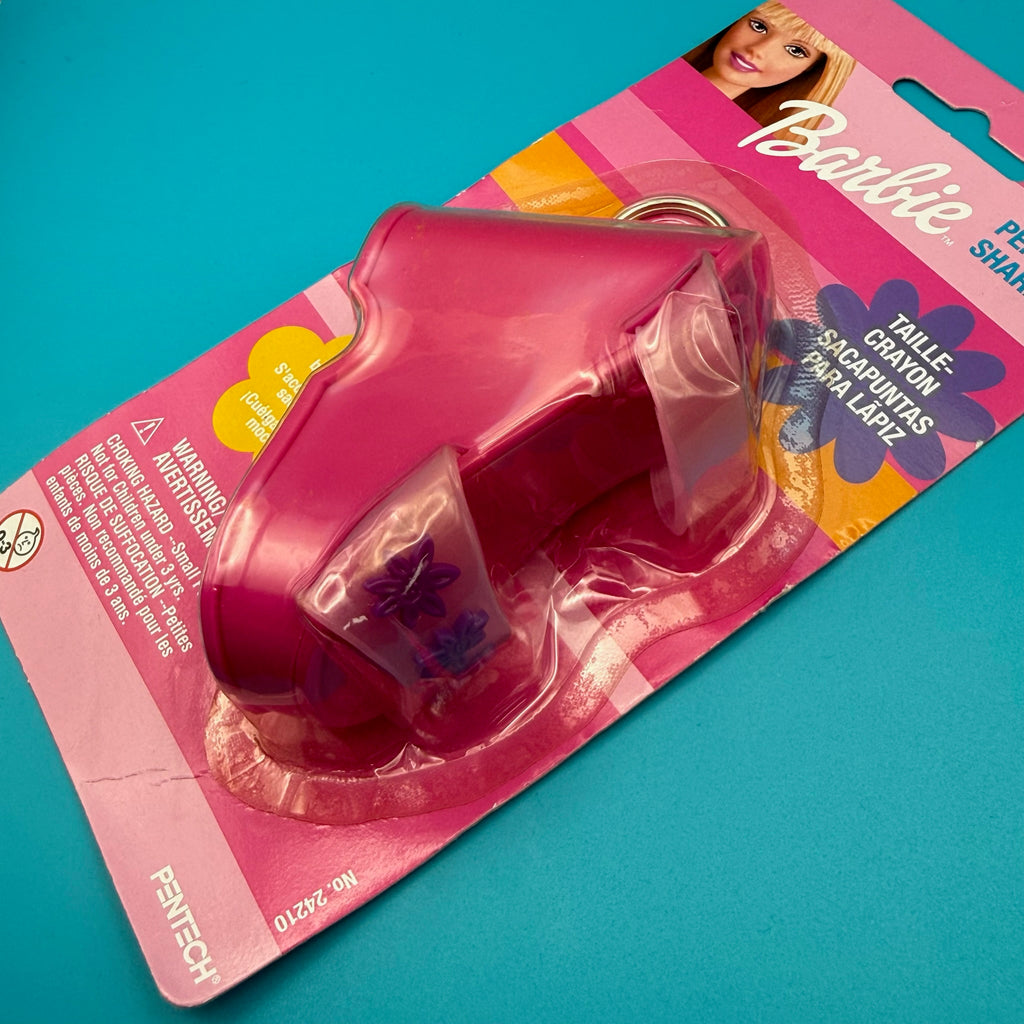 NIB 1999 Vintage Keychain: Mattel Jumbo Pink Barbie Shoe Keychain