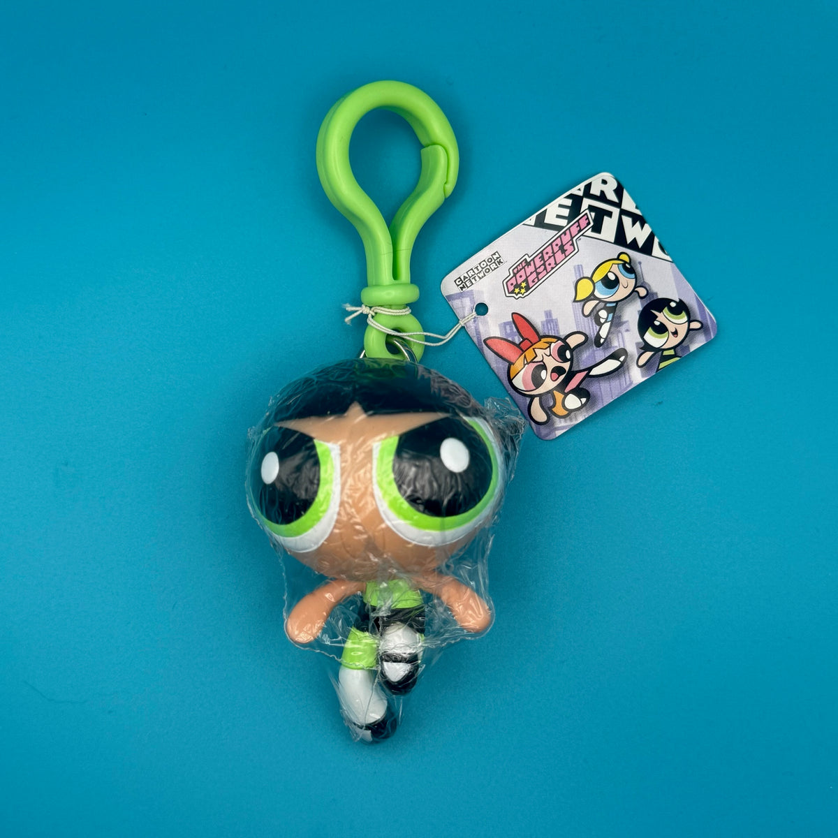 NIP   : The Powerpuff Girls - Buttercup -  vintage keychain vintage charms for bag nostalgia vintage keychains y2k collectible - Bag Crap