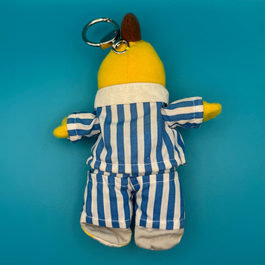Vintage 90s Bananas in Pajamas Plush Bag Charm Keychain