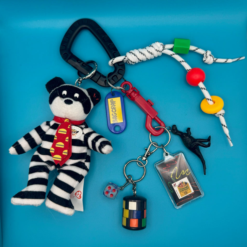 One-of-One 90s Vintage Keychain Bag Charm Pack — McDonald's Hamburglar Bear