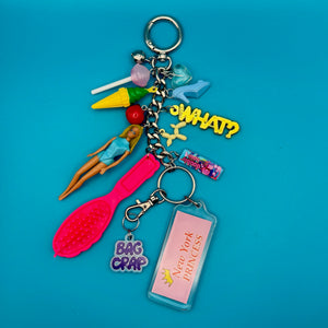 1:1  Barbie 'New York Princess'   Chain - barbie doll toy pink rare vintage keychain vintage charms for bag nostalgia vintage keychains y2k collectible - Bag Crap