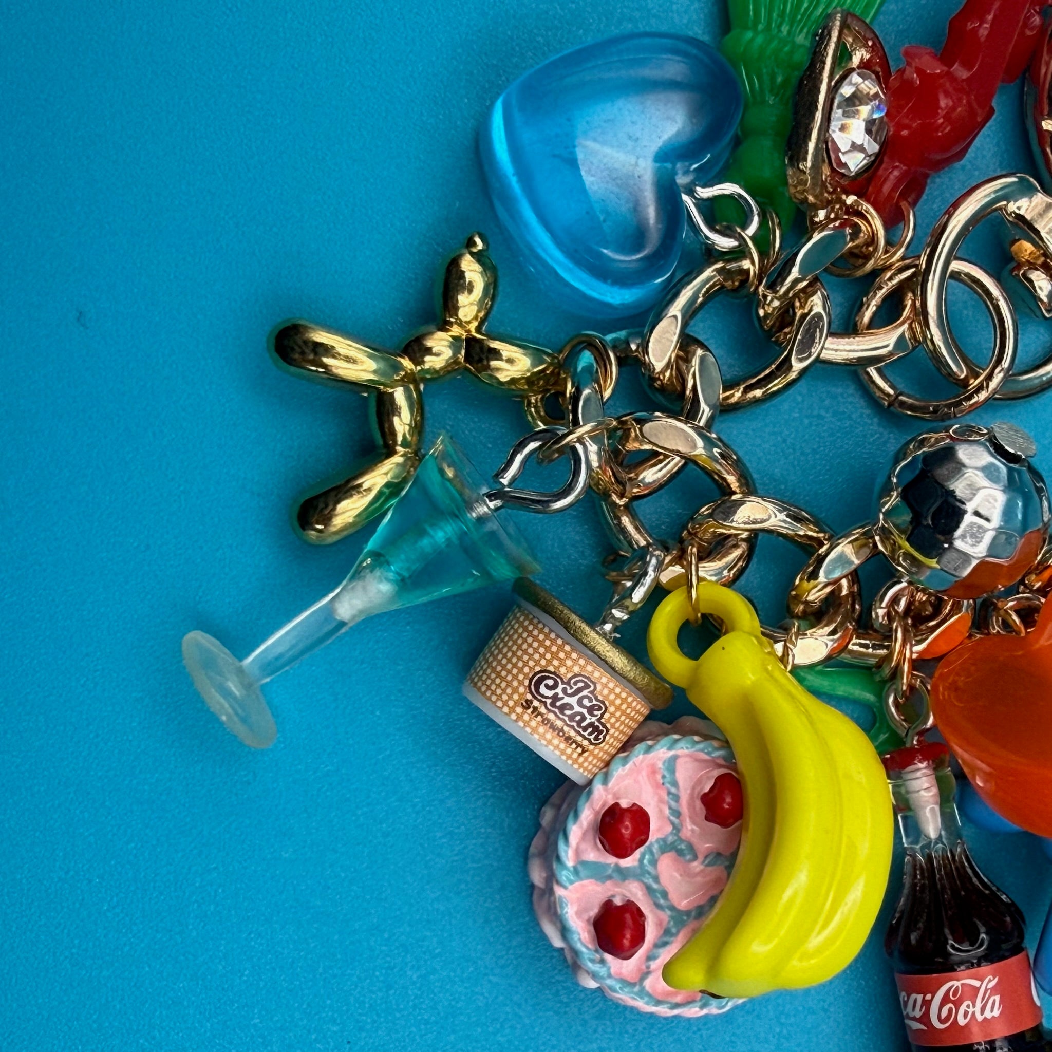 1:1 SUPER STACKED  Trinket Gold  Chain - vintage bag charm chains silver nostalgia vintage y2k vintage keychain vintage charms for bag nostalgia vintage keychains y2k collectible - Bag Crap