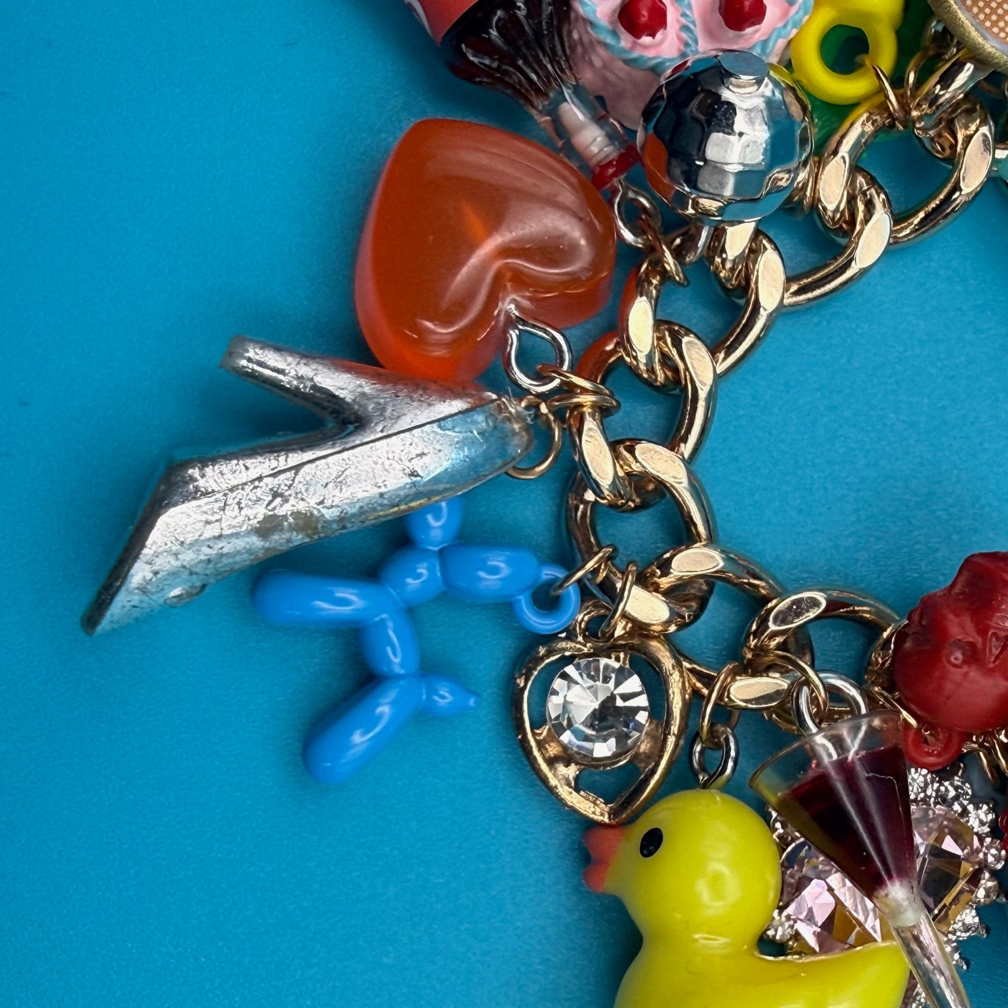 1:1 SUPER STACKED  Trinket Gold  Chain - vintage bag charm chains silver nostalgia vintage y2k vintage keychain vintage charms for bag nostalgia vintage keychains y2k collectible - Bag Crap