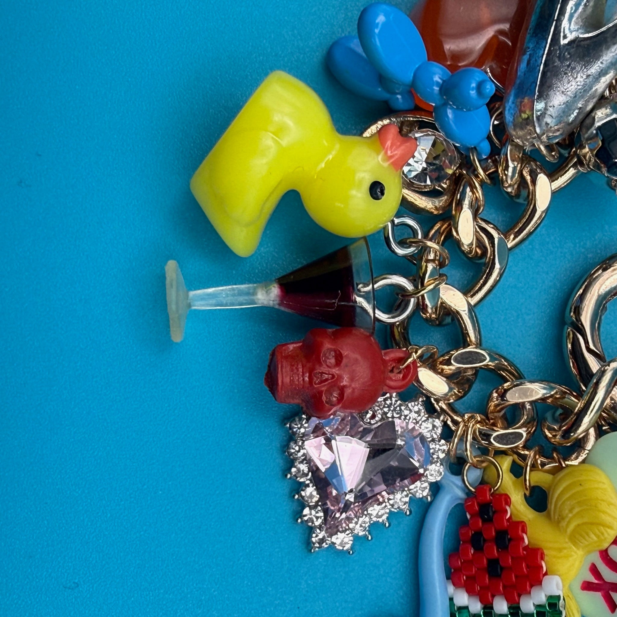 1:1 SUPER STACKED  Trinket Gold  Chain - vintage bag charm chains silver nostalgia vintage y2k vintage keychain vintage charms for bag nostalgia vintage keychains y2k collectible - Bag Crap