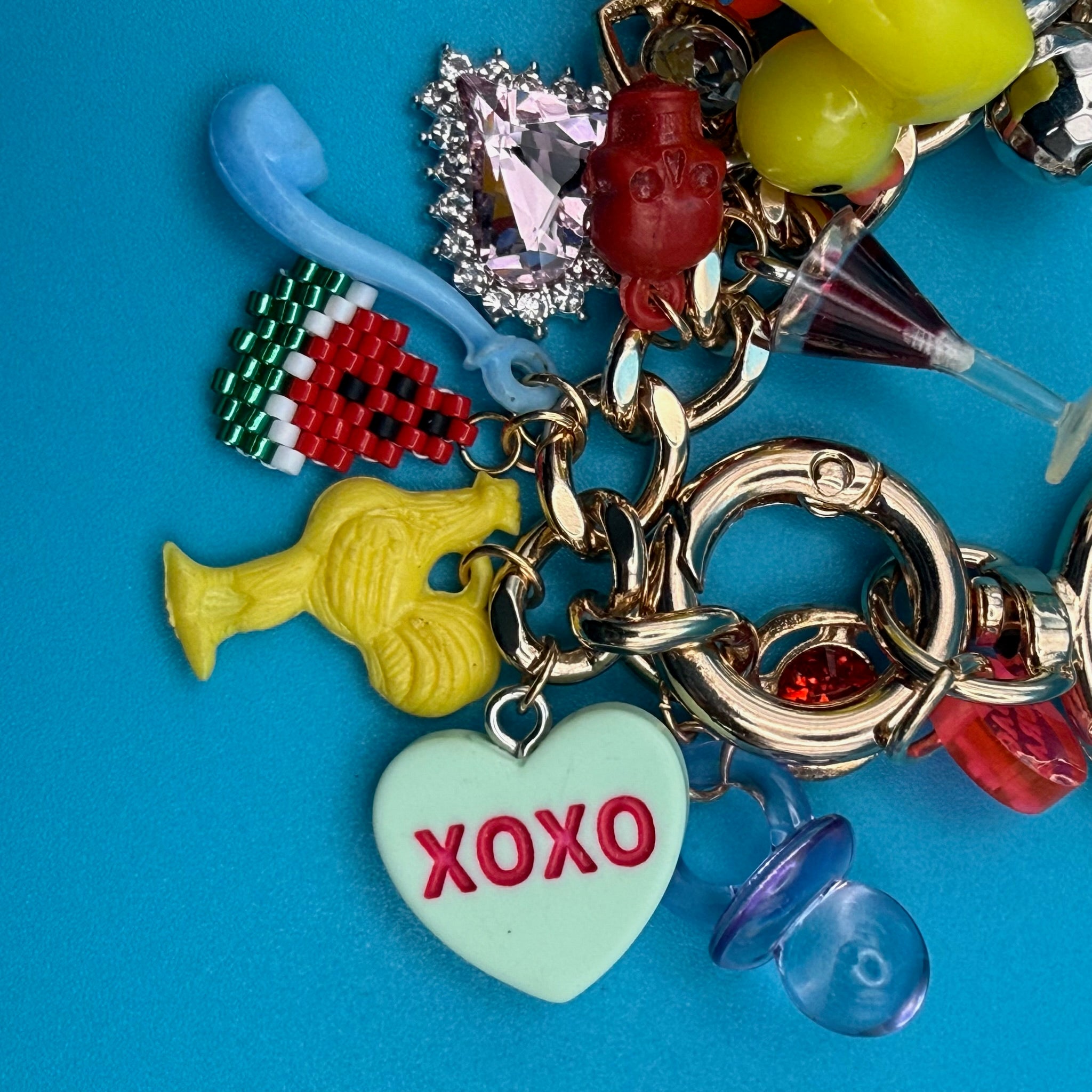 1:1 SUPER STACKED  Trinket Gold  Chain - vintage bag charm chains silver nostalgia vintage y2k vintage keychain vintage charms for bag nostalgia vintage keychains y2k collectible - Bag Crap