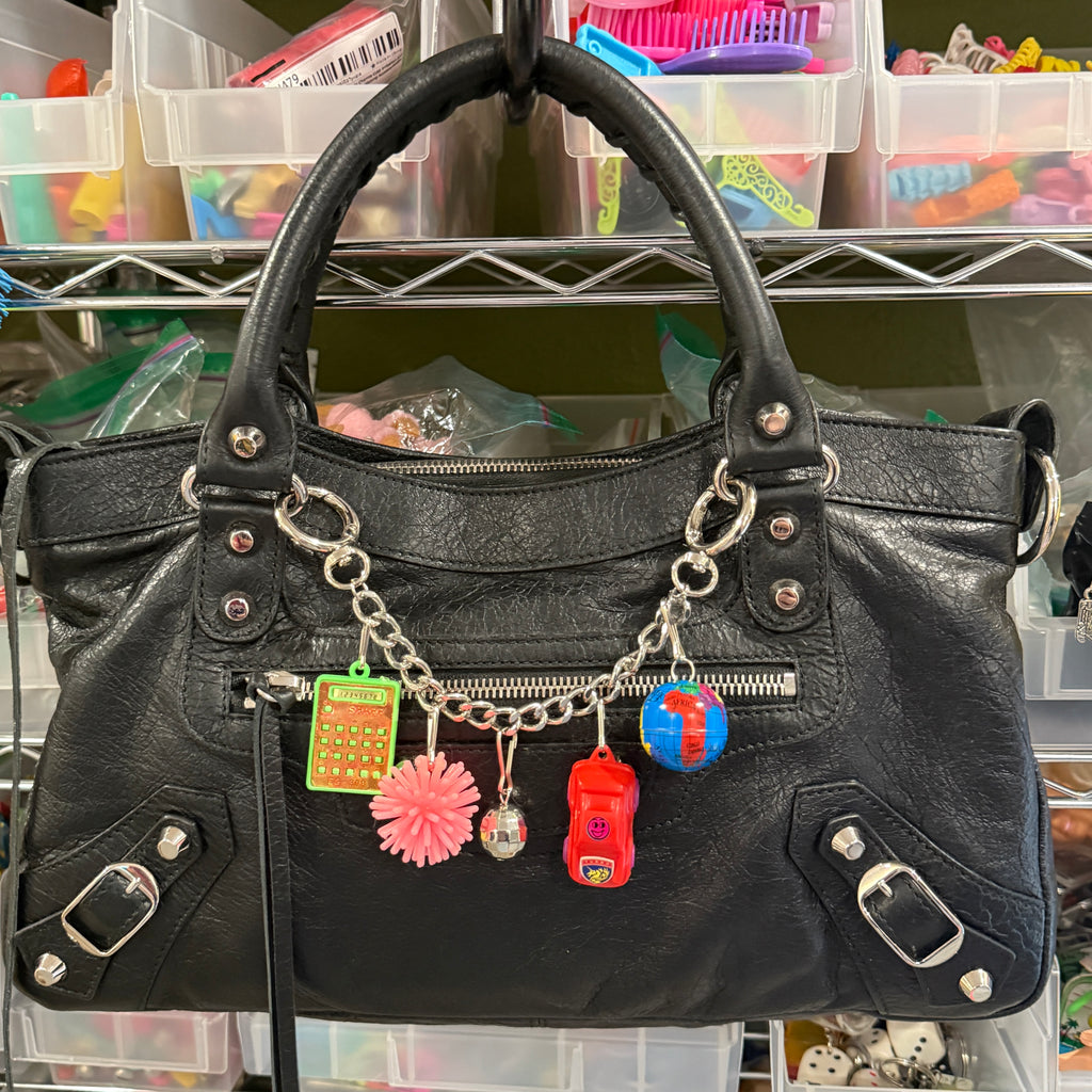 Vintage Toy Car Bag Charm Chain