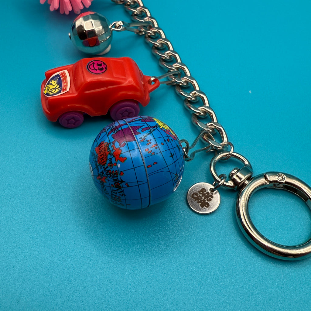 Vintage Toy Car Bag Charm Chain