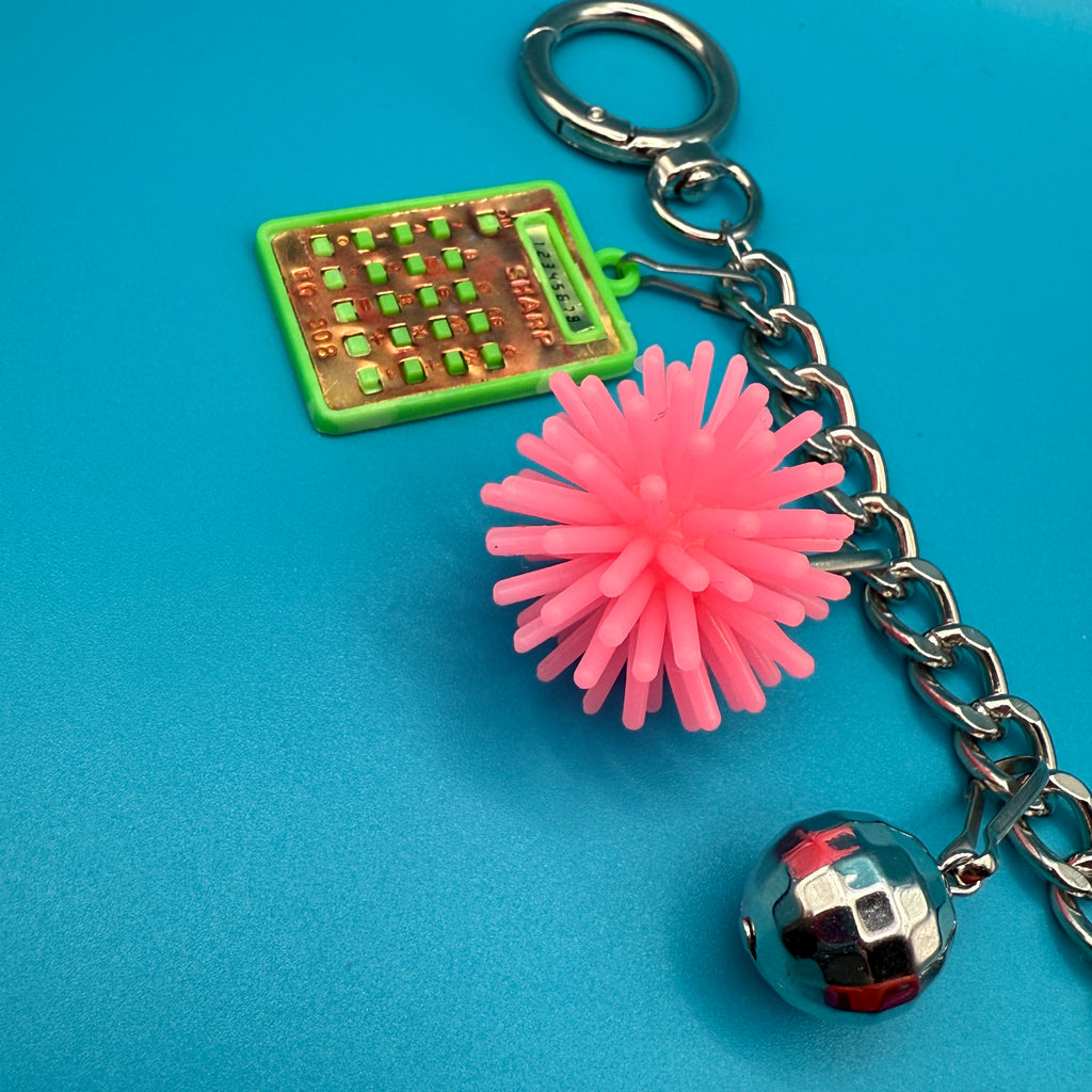 Vintage Toy Car Bag Charm Chain