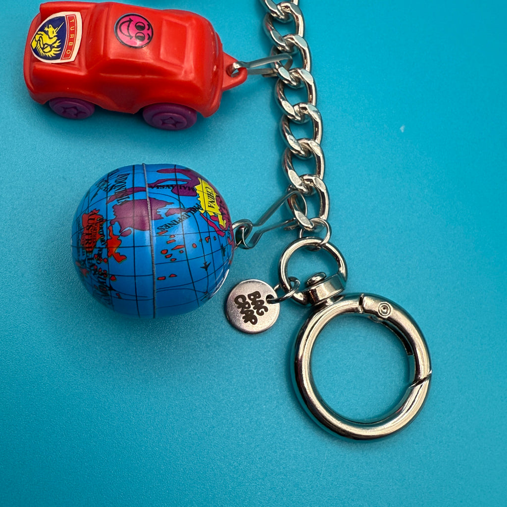Vintage Toy Car Bag Charm Chain