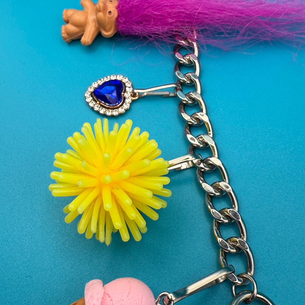Vintage Troll Doll Bag Charm Chain