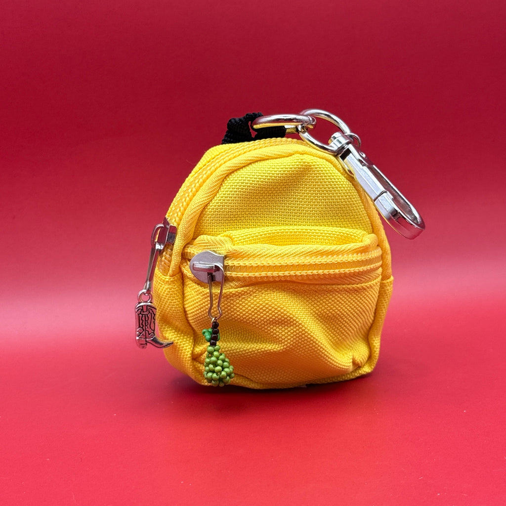 Mini Backpack Bag Charms with Micro Charms
