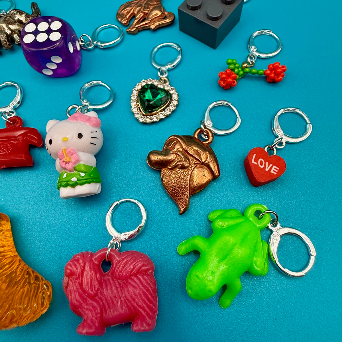 Sterling Silver Plated  Trinket Mini s: Drop VI - hello kitty sanrio japan kawaii rare vintage keychain vintage charms for bag nostalgia vintage keychains y2k collectible - Bag Crap