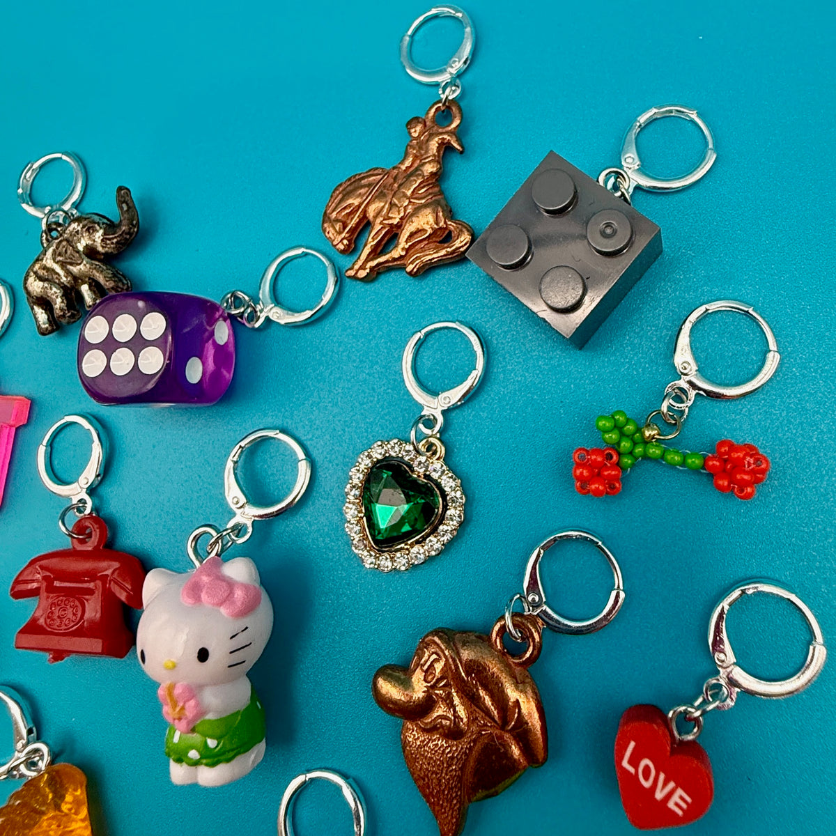 Sterling Silver Plated  Trinket Mini s: Drop VI - hello kitty sanrio japan kawaii rare vintage keychain vintage charms for bag nostalgia vintage keychains y2k collectible - Bag Crap
