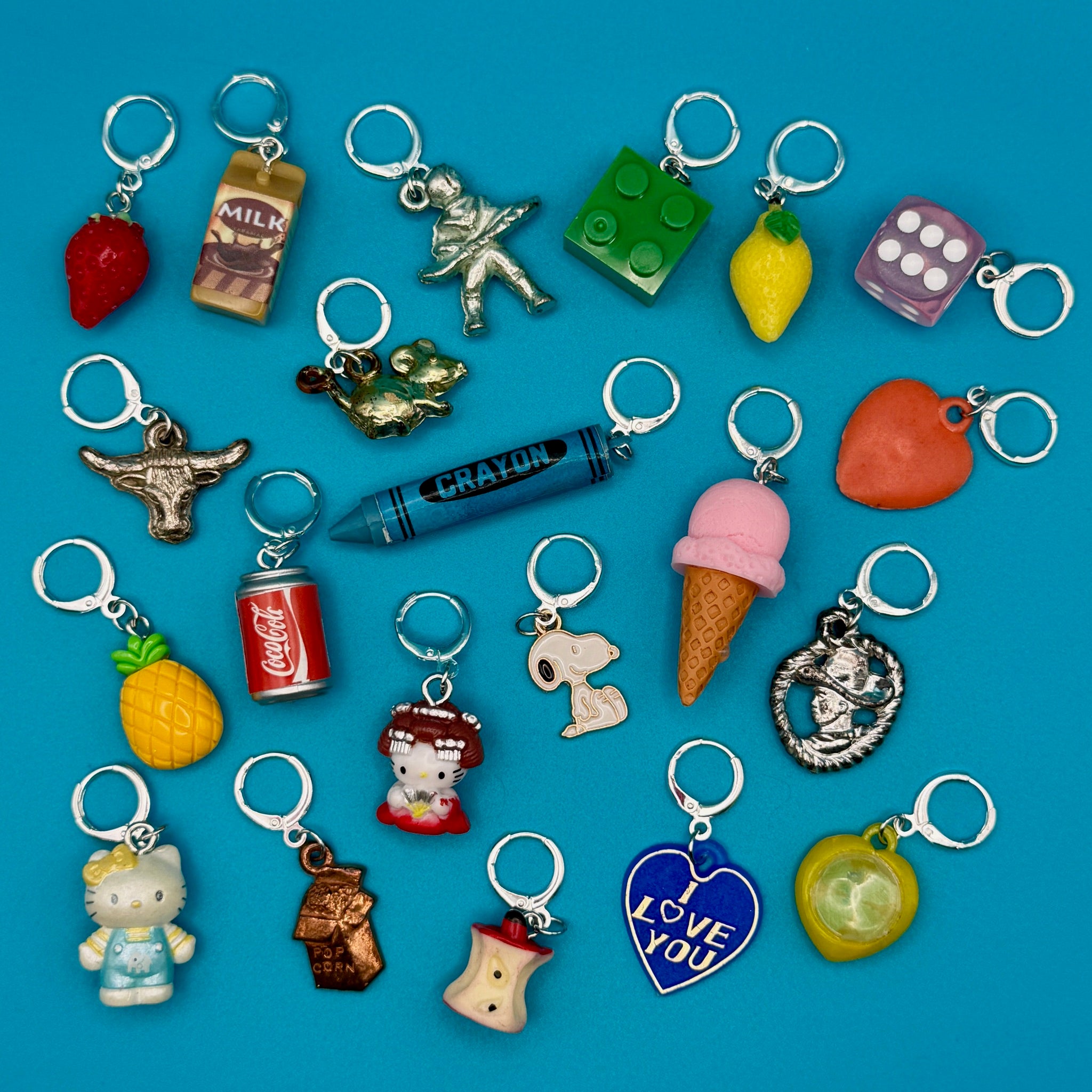Sterling Silver Plated  Trinket Mini s: Drop VIII - snoopy rar peanuts vintage keychain vintage charms for bag nostalgia vintage keychains y2k collectible - Bag Crap