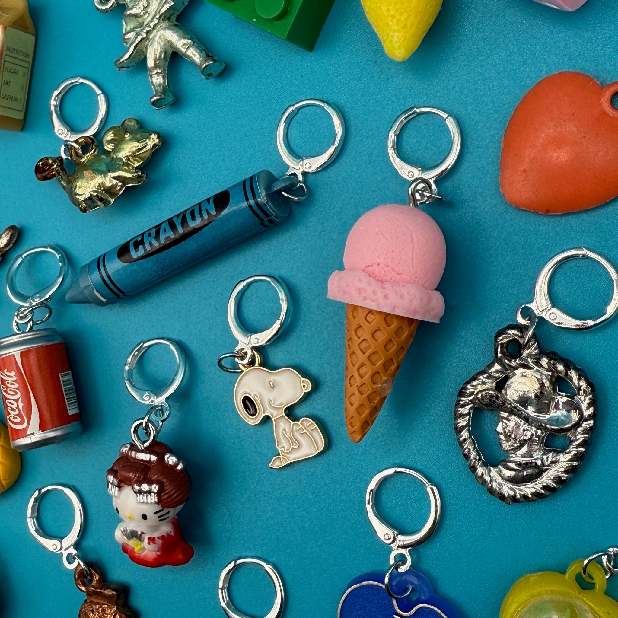 Sterling Silver Plated  Trinket Mini s: Drop VIII - snoopy rar peanuts vintage keychain vintage charms for bag nostalgia vintage keychains y2k collectible - Bag Crap