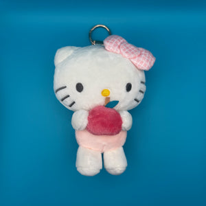 7' Pink Apple Hello Kitty Plush - hello kitty sanrio japan kawaii rare vintage keychain vintage charms for bag nostalgia vintage keychains y2k collectible - Bag Crap