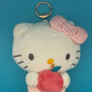 7' Pink Apple Hello Kitty Plush - hello kitty sanrio japan kawaii rare vintage keychain vintage charms for bag nostalgia vintage keychains y2k collectible - Bag Crap