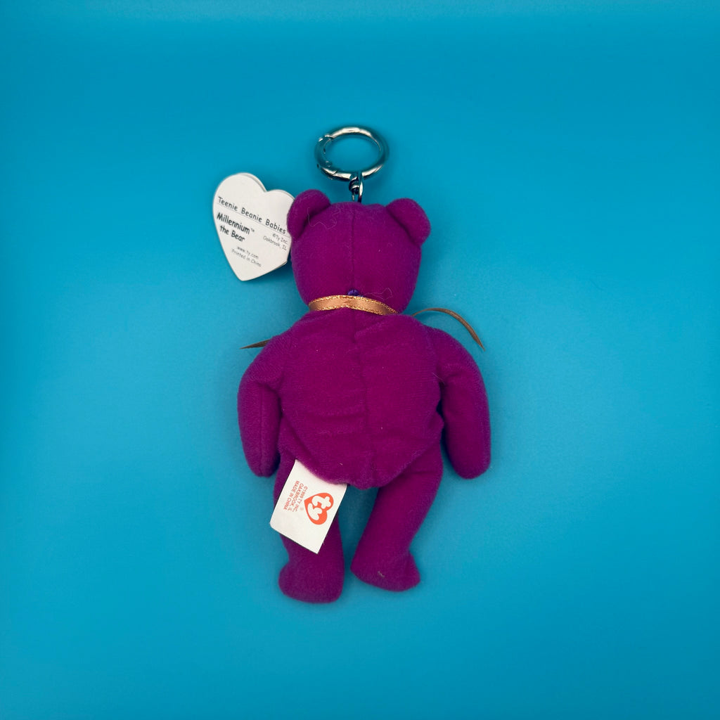 Vintage Teenie Beanie Baby Millennium Bear Bag Charm
