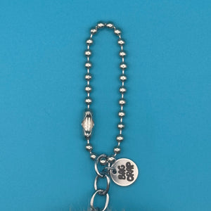 Mocha and Pink Pom Pom Walking Weirdo -  vintage keychain vintage charms for bag nostalgia vintage keychains y2k collectible - Bag Crap