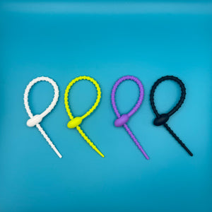 Buy 3, Get 3 FREE: Rubber Zip-tie    Attachments - clips carabiners charms keychains bag designer vintage keychain vintage charms for bag nostalgia vintage keychains y2k collectible - Bag Crap