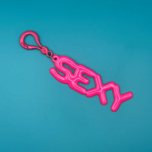 1980s Colorful 'SEXY' Jelly  s -  vintage keychain vintage charms for bag nostalgia vintage keychains y2k collectible - Bag Crap