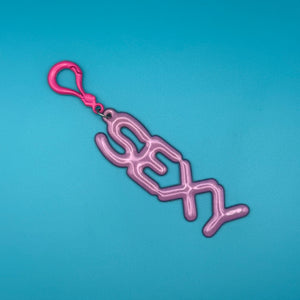 1980s Colorful 'SEXY' Jelly  s -  vintage keychain vintage charms for bag nostalgia vintage keychains y2k collectible - Bag Crap