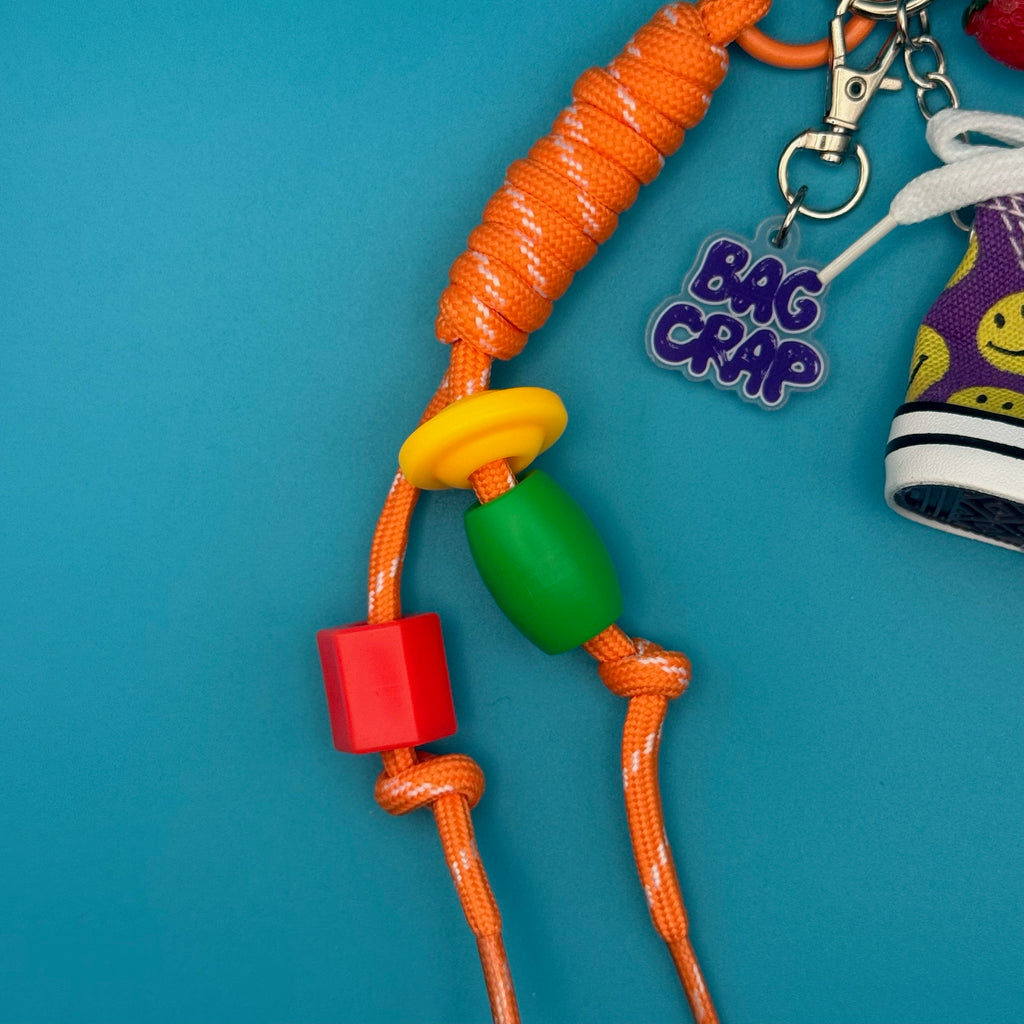 Vintage Purple Smiley Face Sneaker Bag Charm Pack