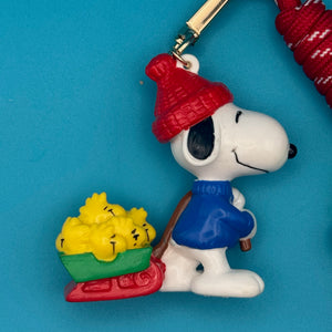 Holiday Snoopy + Woodstock Sleigh   Pack - vintage bag charm packs nostalgia vintage y2k vintage keychain vintage charms for bag nostalgia vintage keychains y2k collectible - Bag Crap