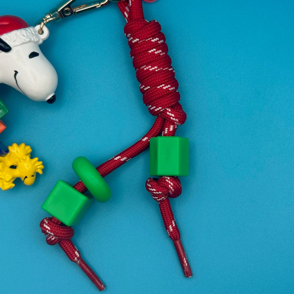 Vintage Holiday Santa Snoopy + Woodstock Bag Charm Pack