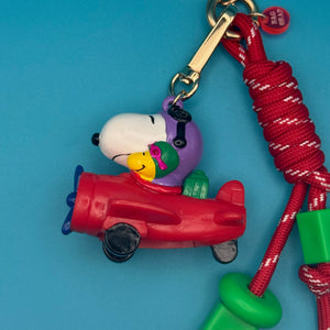 Holiday Snoopy + Woodstock Plane   Pack - snoopy rar peanuts vintage keychain vintage charms for bag nostalgia vintage keychains y2k collectible - Bag Crap