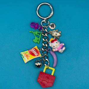 Hello Kitty + Fritos Short   Chain - hello kitty sanrio japan kawaii rare vintage keychain vintage charms for bag nostalgia vintage keychains y2k collectible - Bag Crap