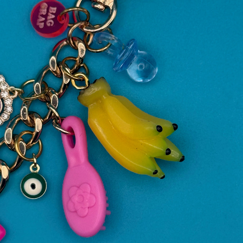 Vintage Bananas Trinket Bag Charm Chain
