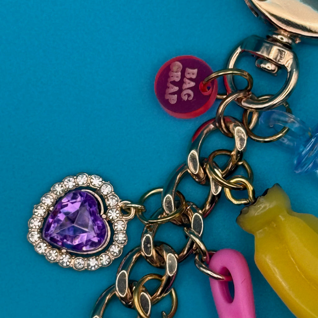 Vintage Bananas Trinket Bag Charm Chain