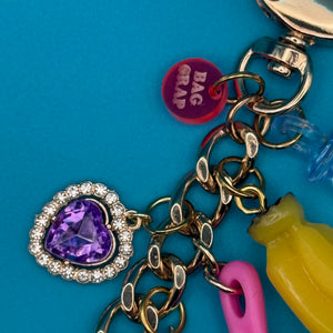 Bananas Trinket   Chain -  vintage keychain vintage charms for bag nostalgia vintage keychains y2k collectible - Bag Crap