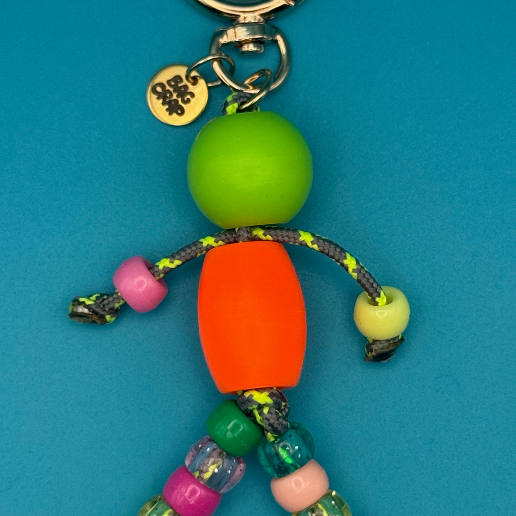 Little Buddy Neon Beaded Bag Charm