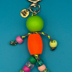 Little Buddy Neon Beaded -  vintage keychain vintage charms for bag nostalgia vintage keychains y2k collectible - Bag Crap