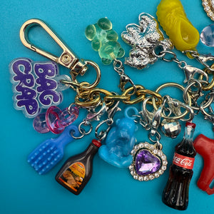 Marko Monroe × BAG CRAP — Custom Labubu   #2 -  vintage keychain vintage charms for bag nostalgia vintage keychains y2k collectible - Bag Crap