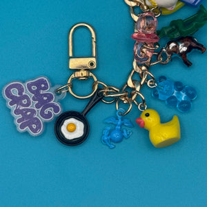 6” Gold Super Stacked  Chain - vintage bag charm chains silver nostalgia vintage y2k vintage keychain vintage charms for bag nostalgia vintage keychains y2k collectible - Bag Crap