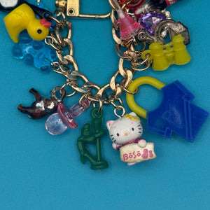 6” Gold Super Stacked  Chain - vintage bag charm chains silver nostalgia vintage y2k vintage keychain vintage charms for bag nostalgia vintage keychains y2k collectible - Bag Crap